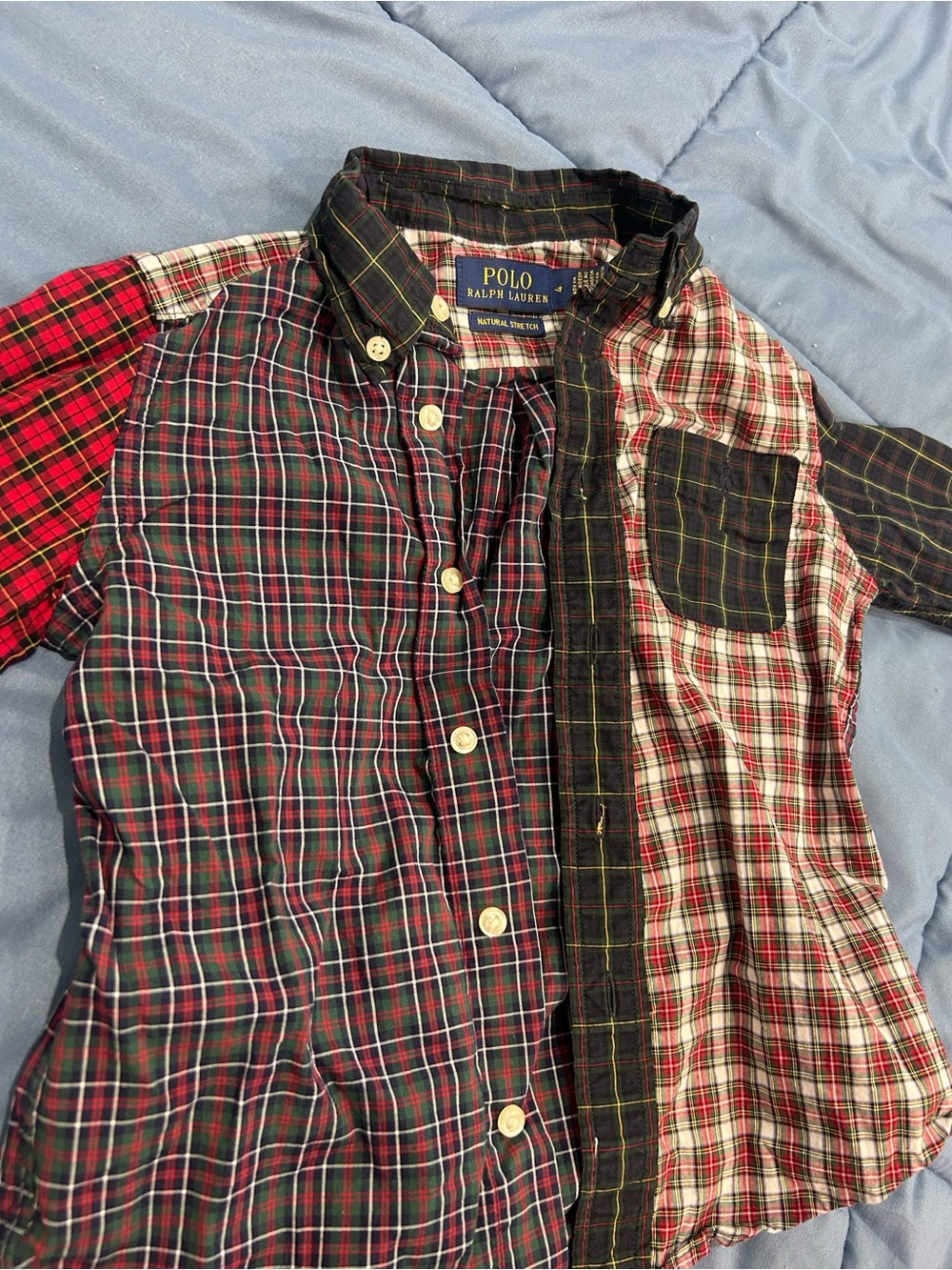 Polo by Ralph Lauren toddler 4t Red & Green Plaid Button-Down Shirt